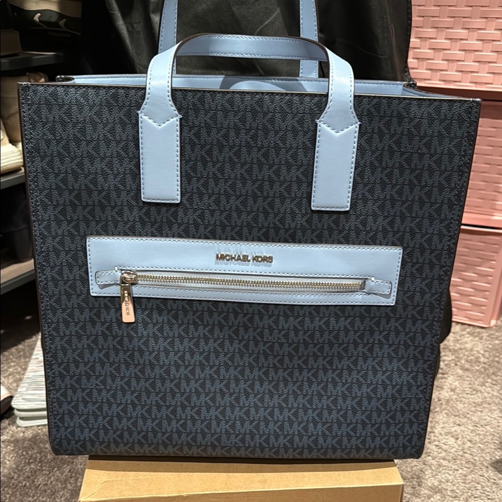 Michael Kors Blue Kenly Bag
